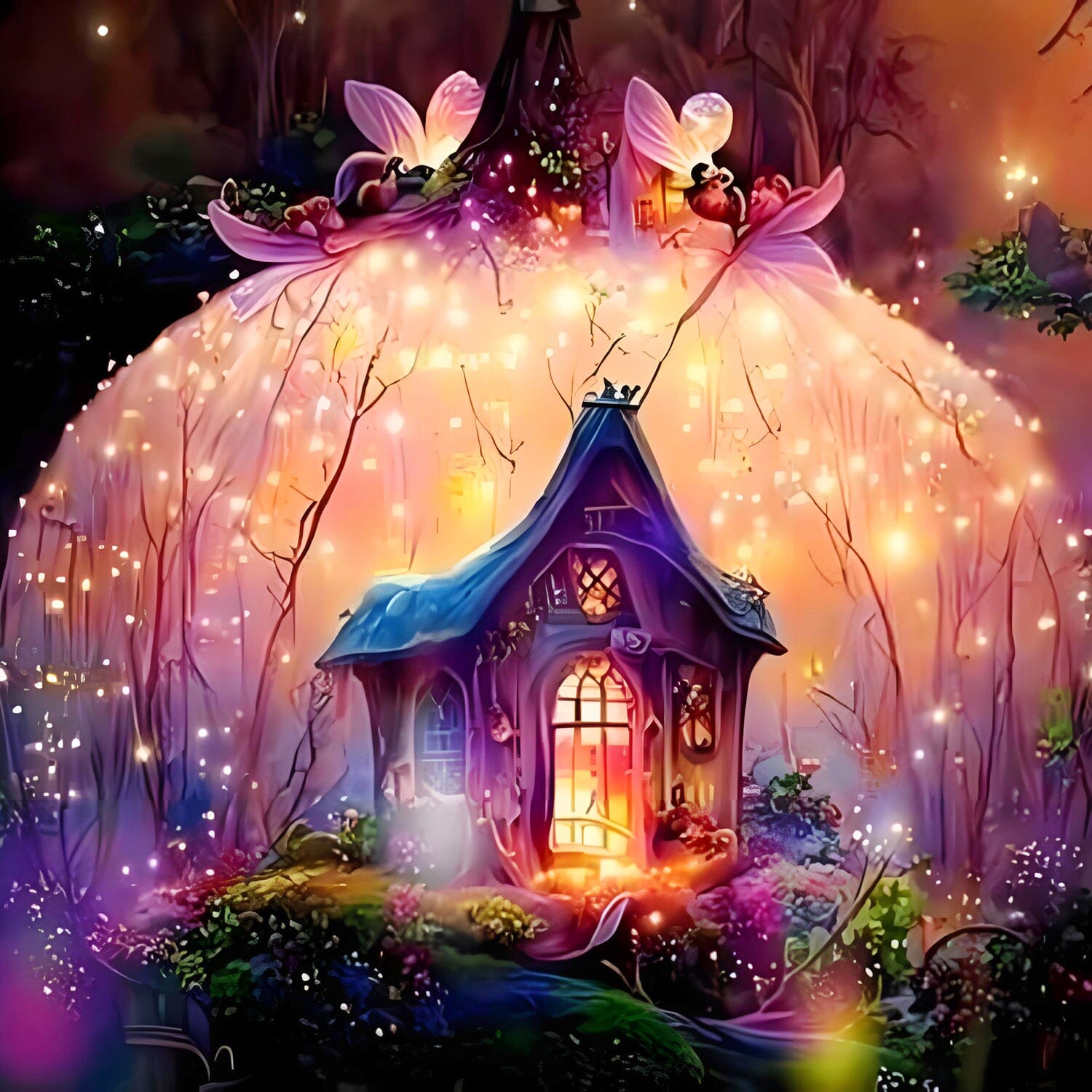 40x40cm Diamond Painting Kit - Pixie Haven Full Coverage Art