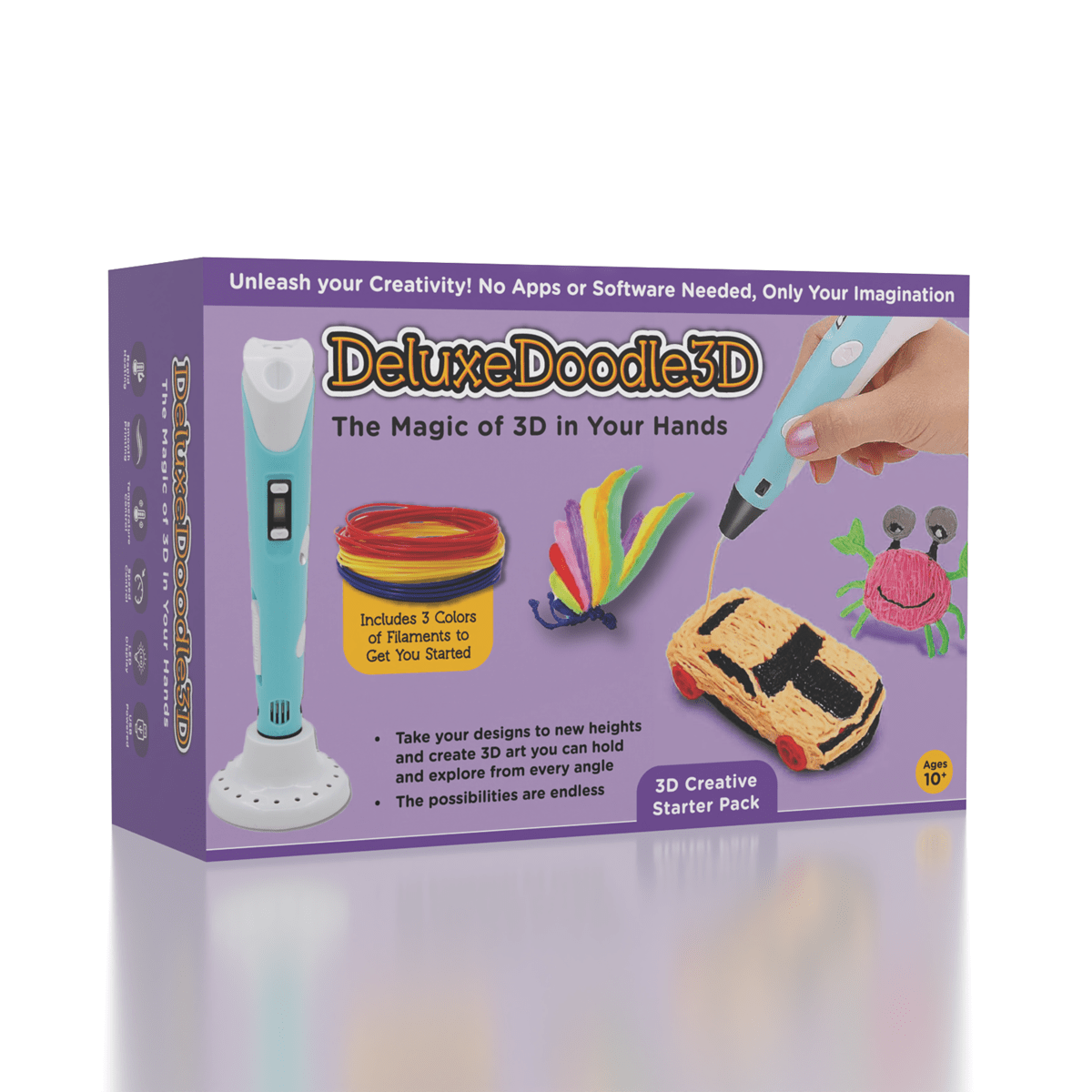 10-Color 3D Pen Filament Refill Pack