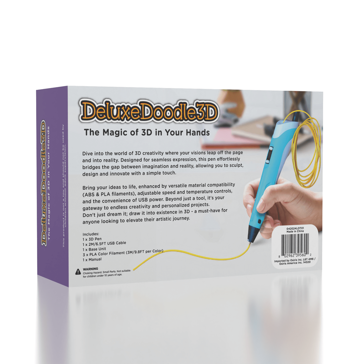 10-Color 3D Pen Filament Refill Pack