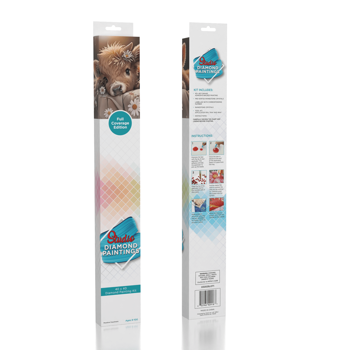 40x40cm Meadow Daydream Diamond Painting Kit - Full Coverage