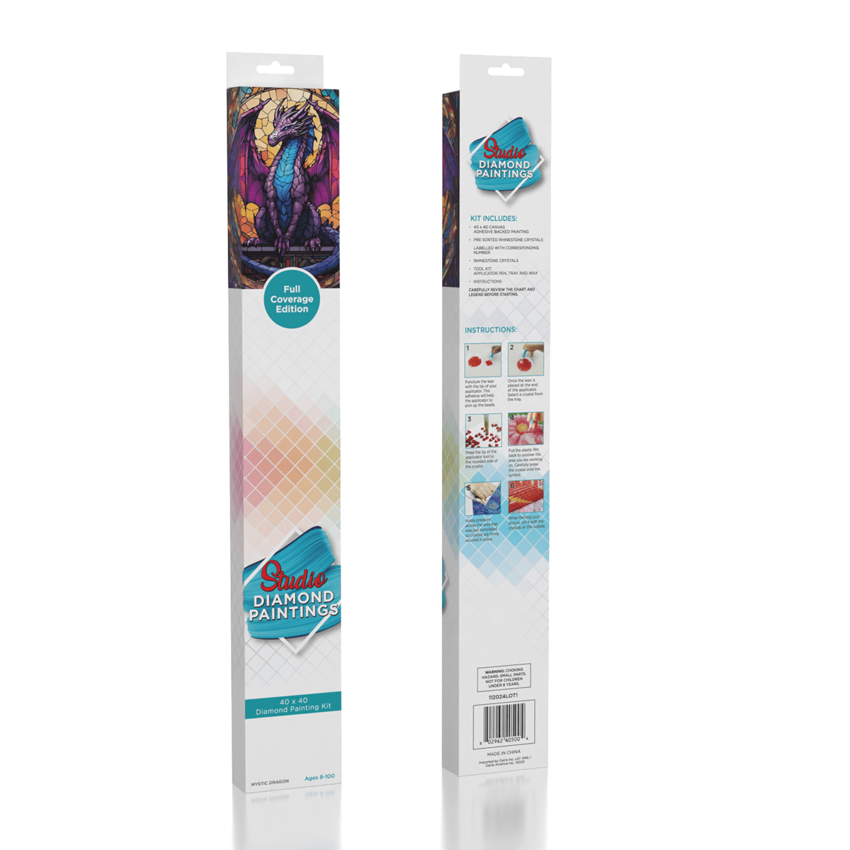 Diamond Painting Kit: Mystic Dragon (40x40cm) Full Coverage