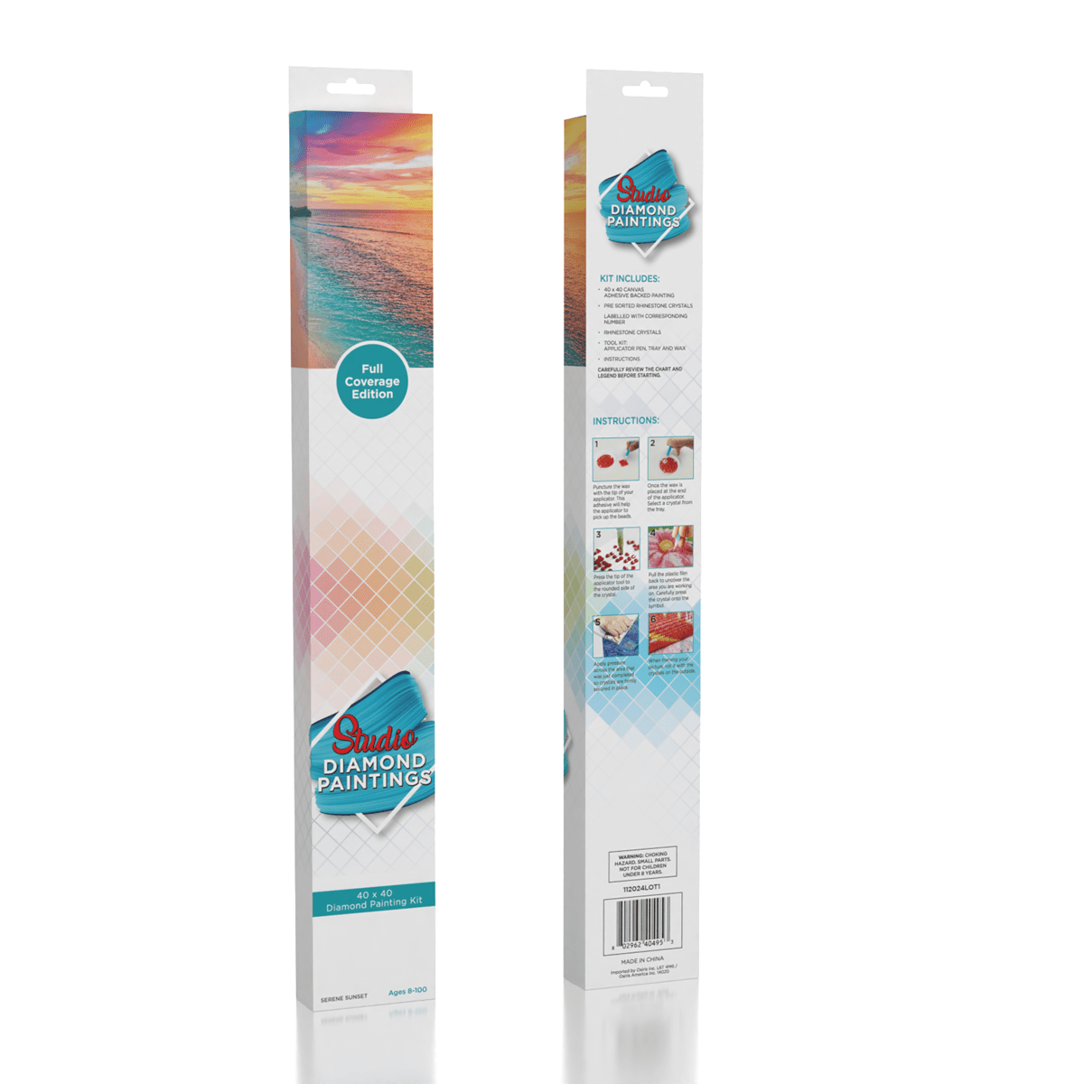 Serene Sunset Diamond Painting Kit – 40x40cm Full Coverage