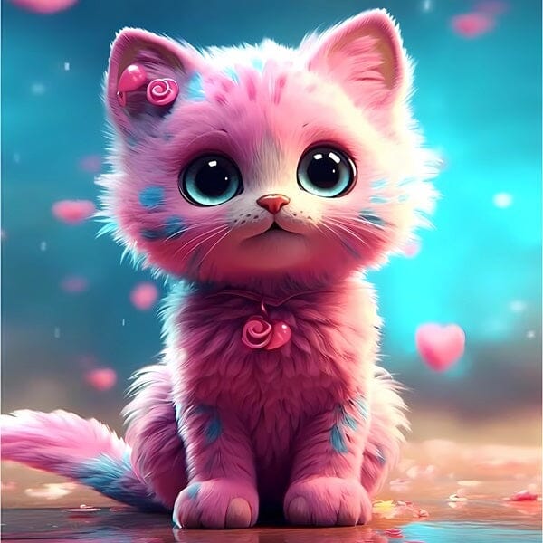 Diamond Painting Kit - Paws of Delights (40x40cm)