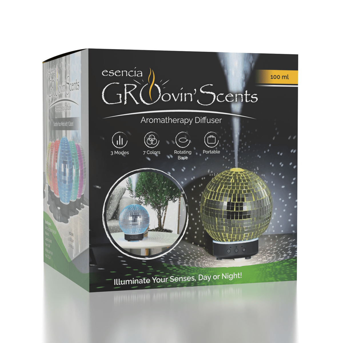 Disco Ball Aroma Diffuser – 100mL Groovin' Scents