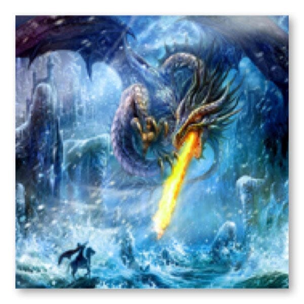 Diamond Painting Kit: Mystic Dragon (40x40cm) Full Coverage