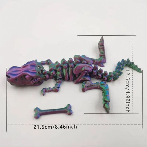 Dinosaur Egg Fidget Toy - 3D Printed Scales, Multi-Color