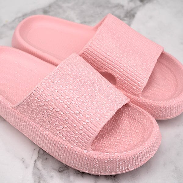 Pink Waterproof Pool Slides - Anti-Slip Comfort for All