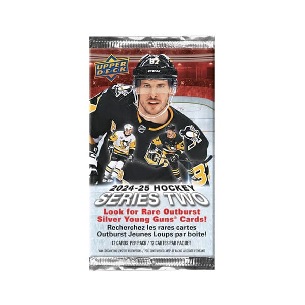 2024-25 NHL Upper Deck Series 2 Trading Cards (12-Pack)