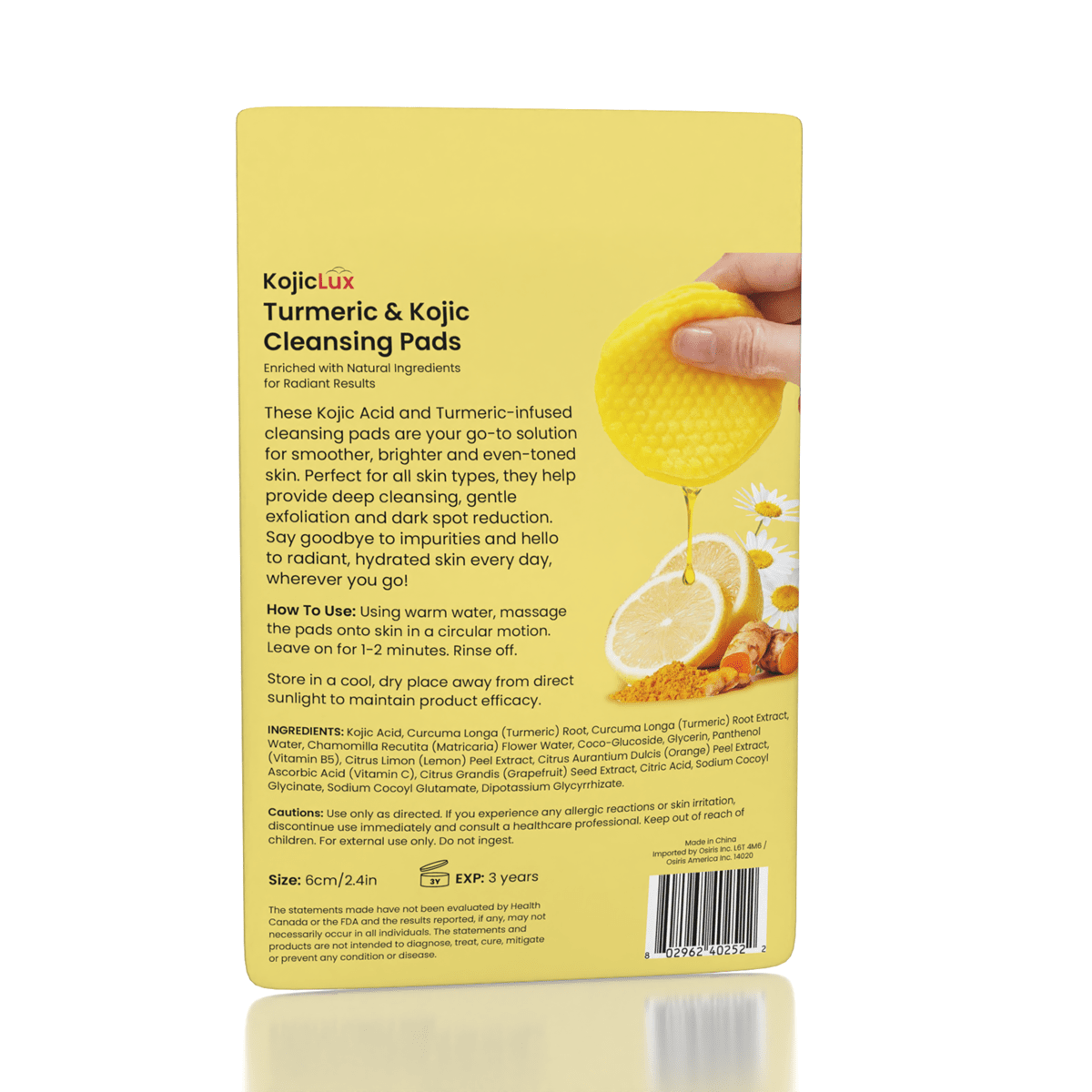 Kojic & Turmeric Brightening Cleansing Pads (40 Count)