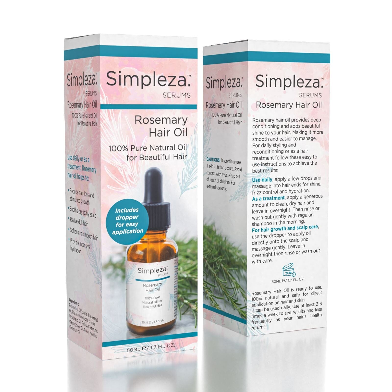 Rosemary Hair Growth Oil by Simpleza (50mL)