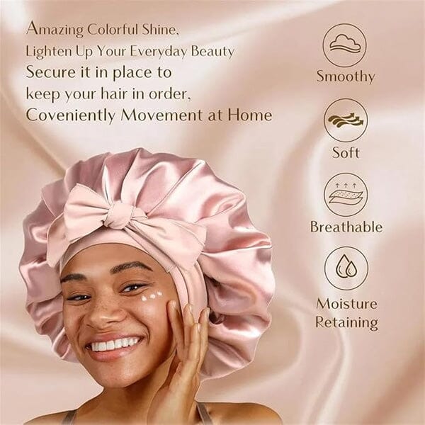 Satin Sleep Bonnet for Hair Protection – WOW NiteGlam