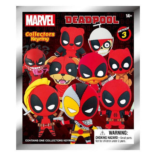 Deadpool Anime 3D Bag Clips - Series 3 Collectible