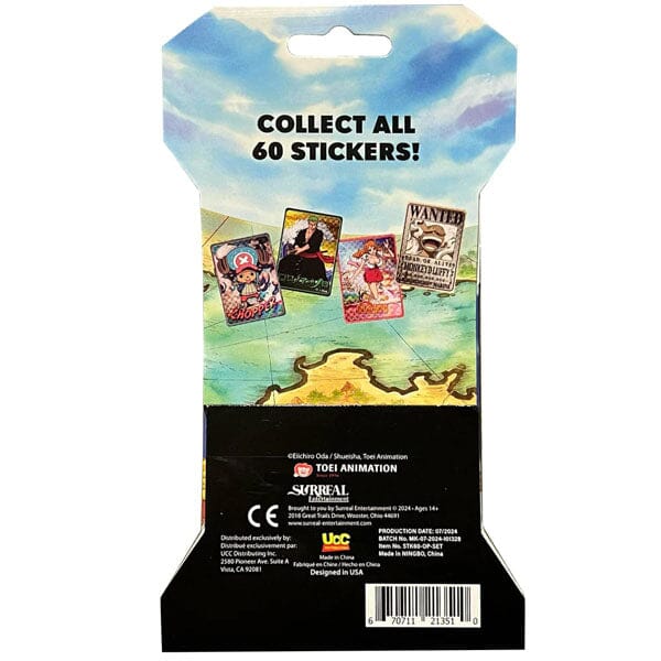 One Piece Mystery Sticker Pack (5-Piece Set)