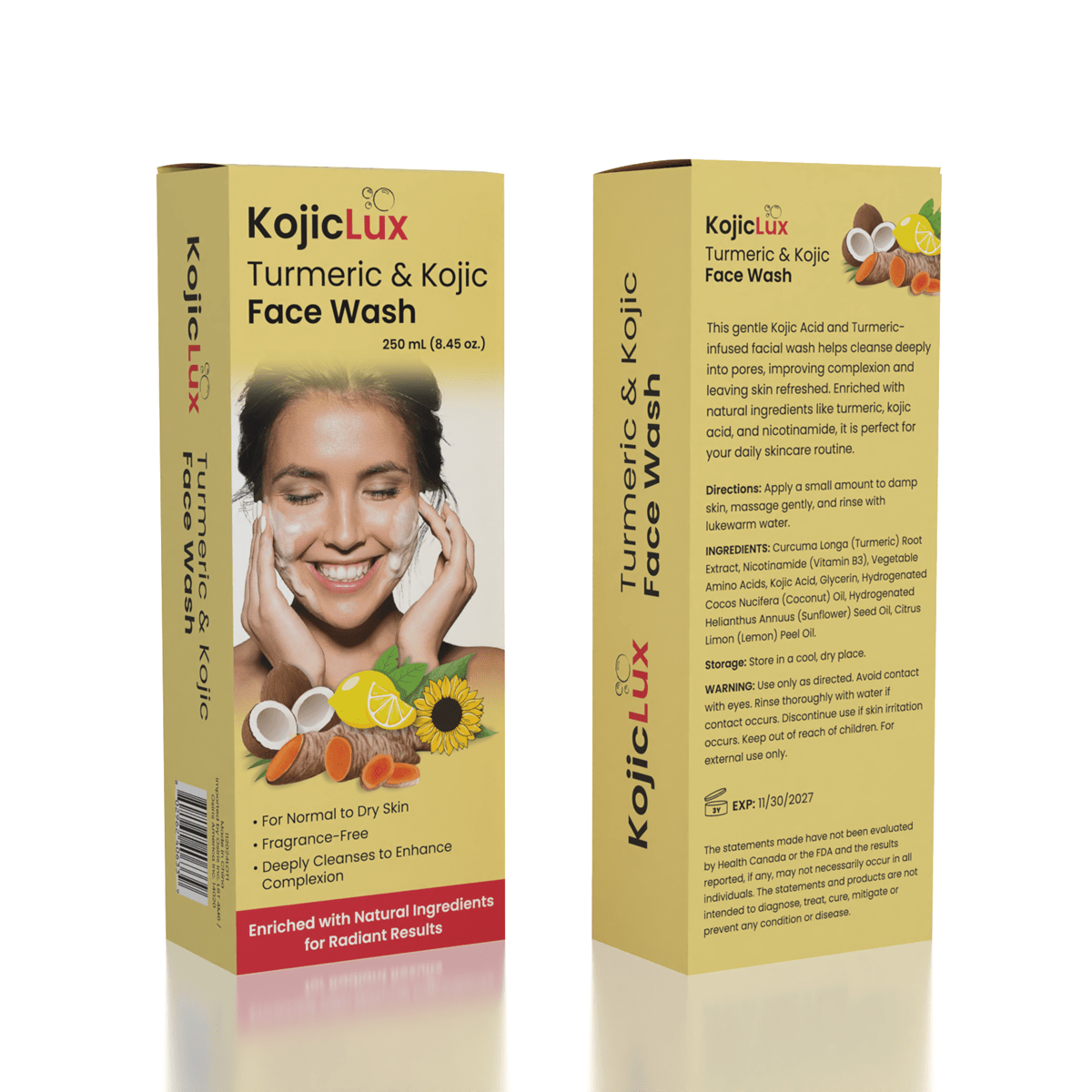 Kojic Acid & Turmeric Brightening Face Wash (250mL)