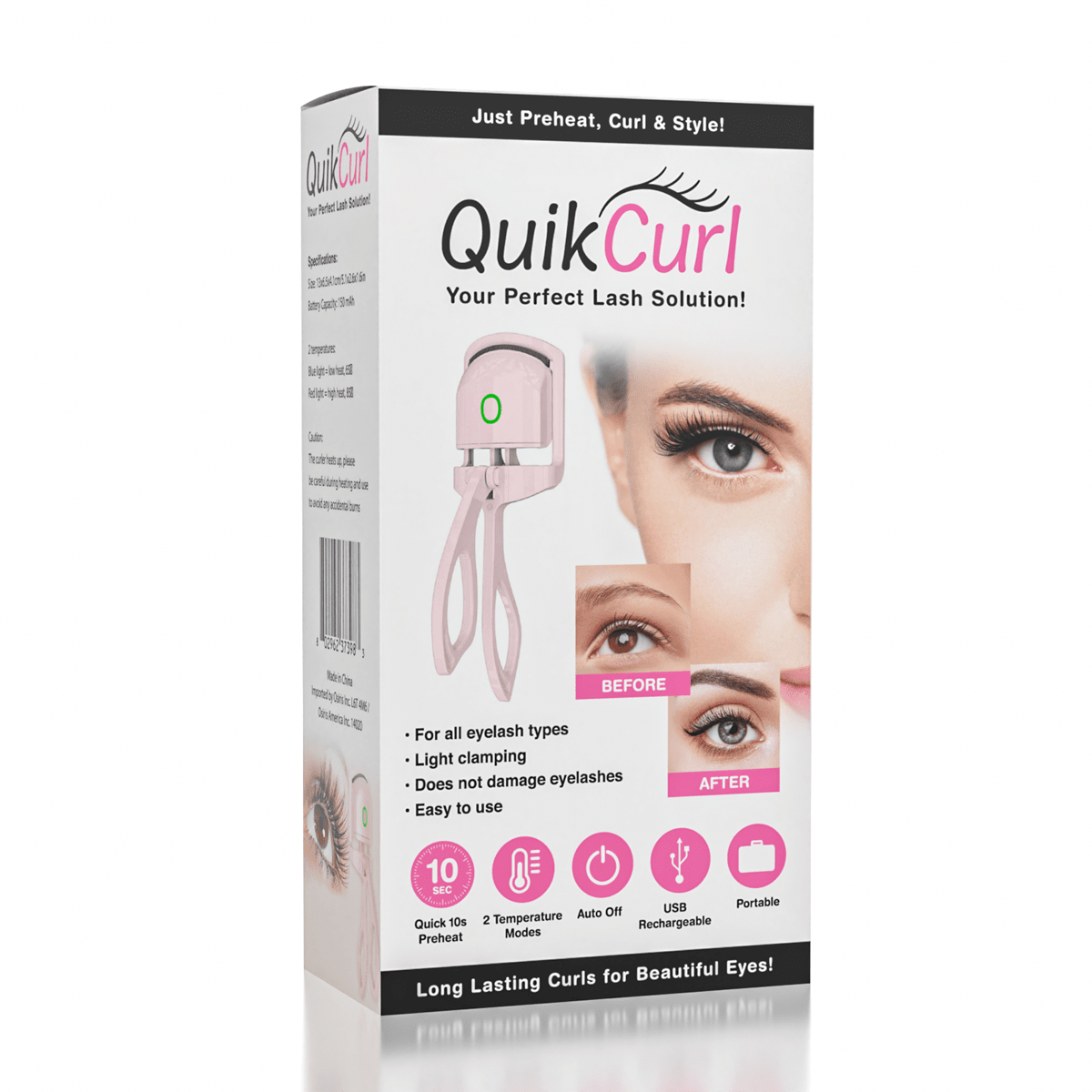 WOW QuikCurl Heated Lash Curler – TikTok Viral Beauty Tool