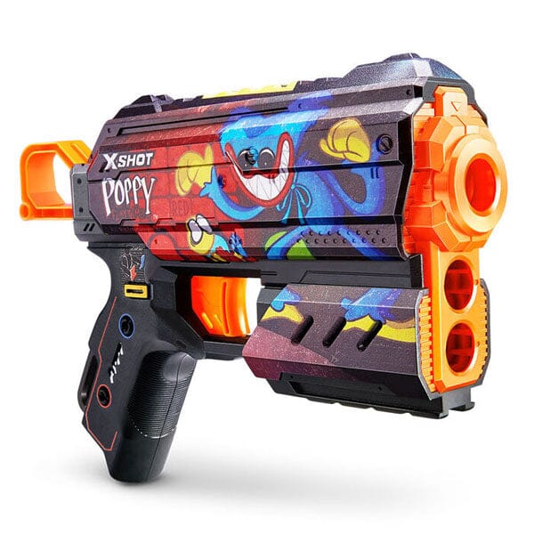 XSHOT Skins Flux Blaster - Poppy Playtime Toy with 8 Darts