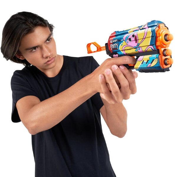 XSHOT Skins Flux Blaster - Poppy Playtime Toy with 8 Darts