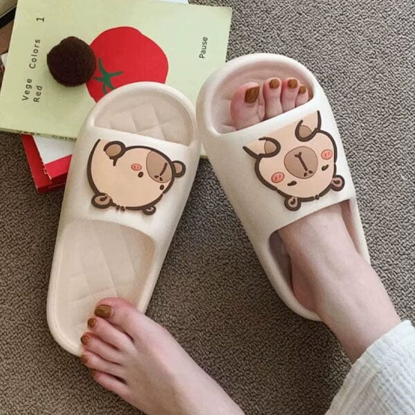 Capybara Cloud Slides - Anti-Slip Foam Comfort