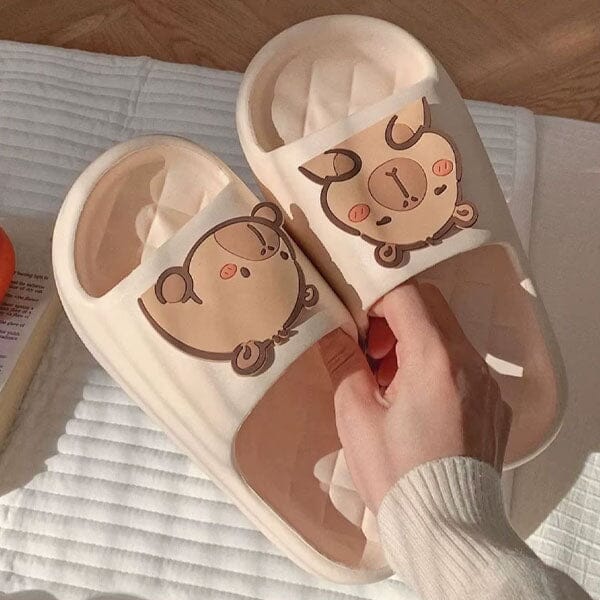 Capybara Cloud Slides - Anti-Slip Foam Comfort