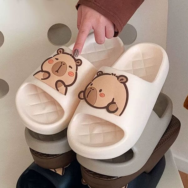 Capybara Cloud Slides - Anti-Slip Foam Comfort