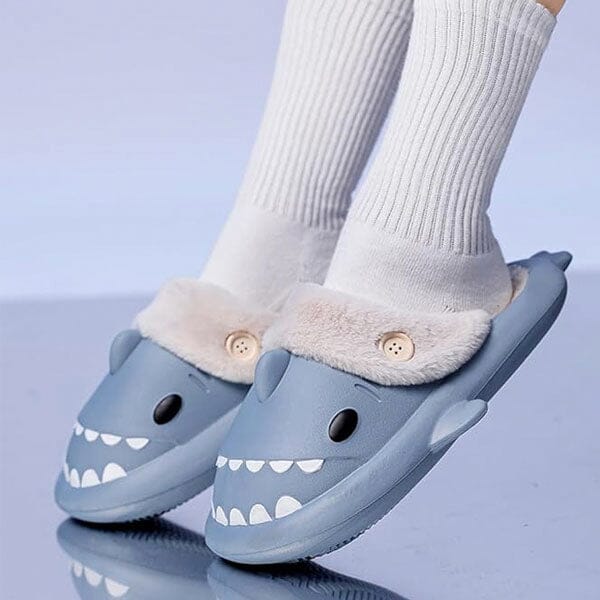 Shark Anti-Slip Winter Slides for Men & Women