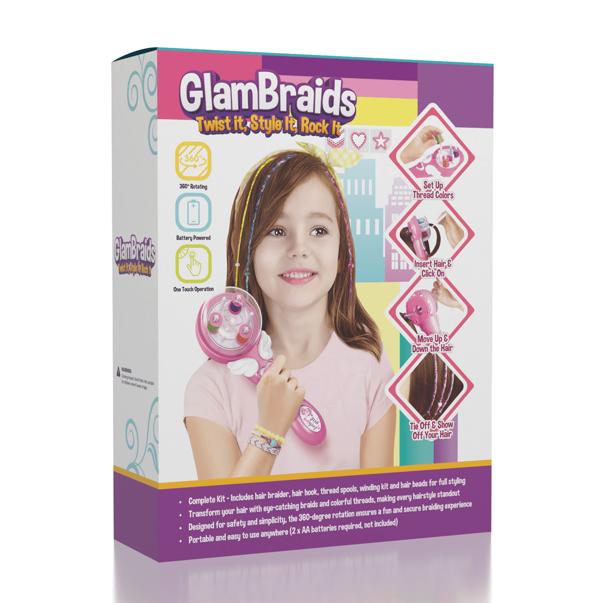 GlamBraids Hair Wrapping Tool for DIY Styling