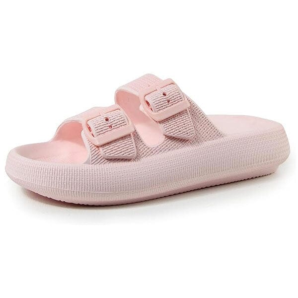 Adjustable Anti-Slip Cloud Slides - Pink | Shhhandals