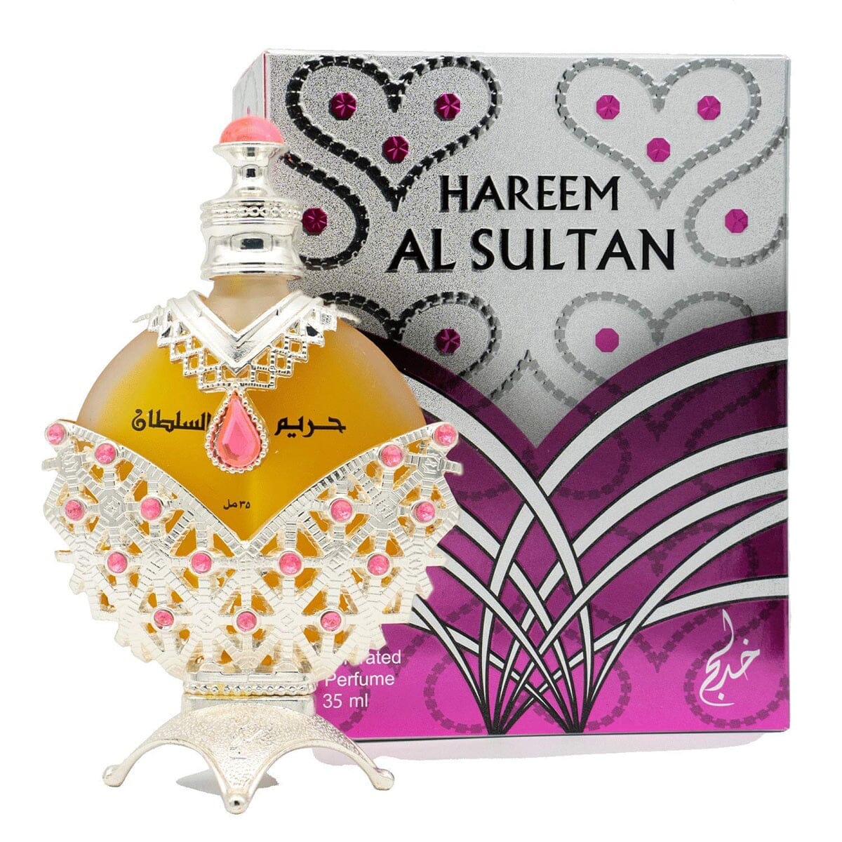Khadlaj Hareem Al Sultan Unisex Perfume Oil - Silver Pink 35mL