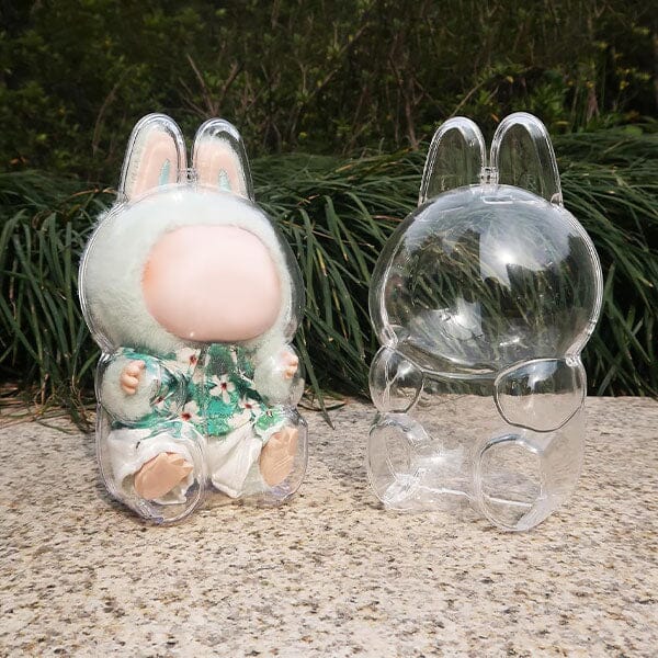 Compact Plush Doll Case for Sitting or Standing Pendants