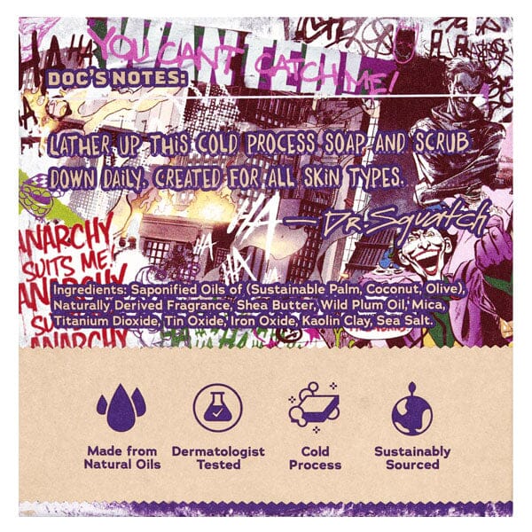 Limited Edition Batman & Joker Natural Bar Soap for Men