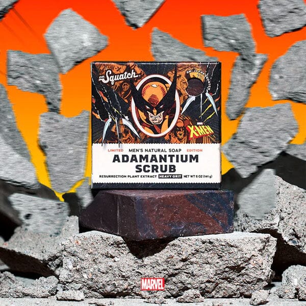 X-Men Adamantium Scrub Bar Soap for Men – Limited Edition
