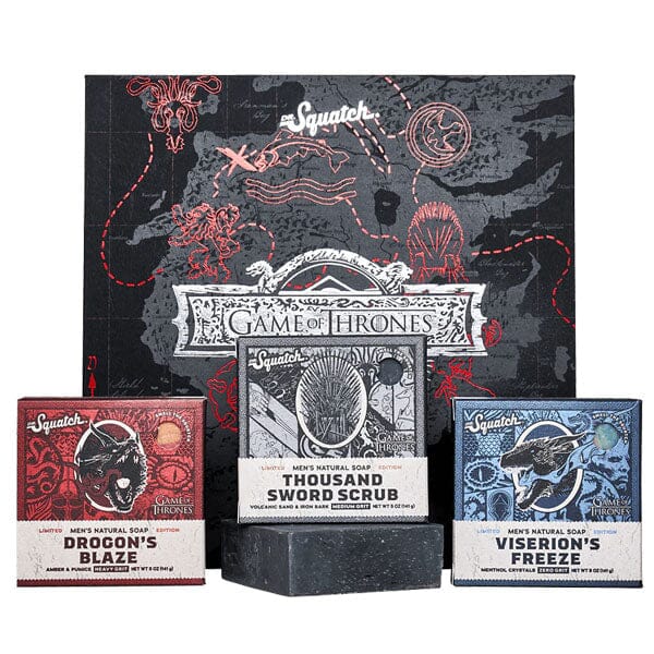 Dr. Squatch GOT Limited Edition 3-Pack Bar Soap for Men