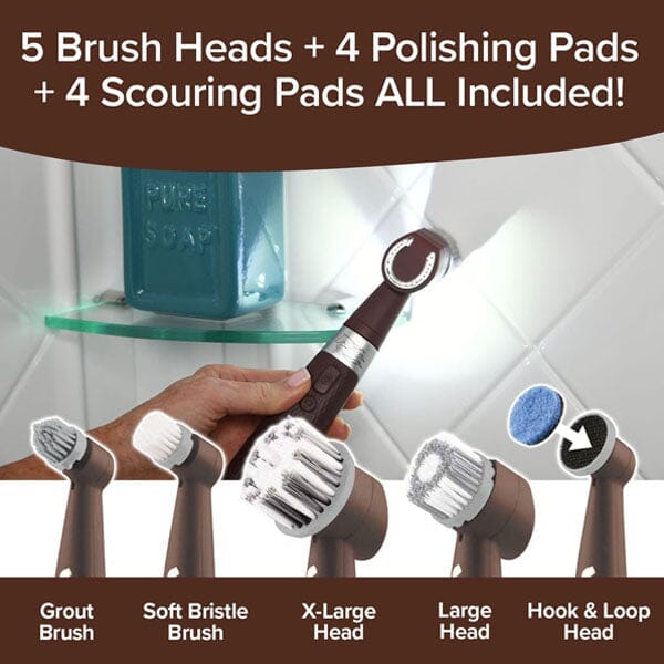 Portable Cordless Power Scrubber for Detailing