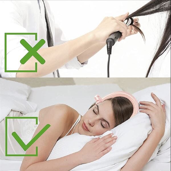 Heatless Satin Hair Curler for Effortless Waves