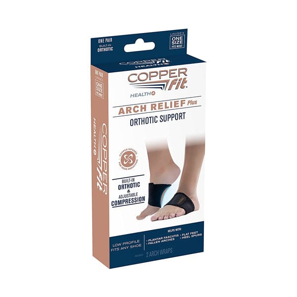 Copper Fit Arch Support Bands for Pain Relief (1 Pair)