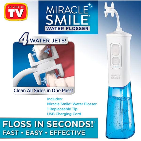 Miracle Smile Pro Water Flosser for Healthy Teeth & Gums