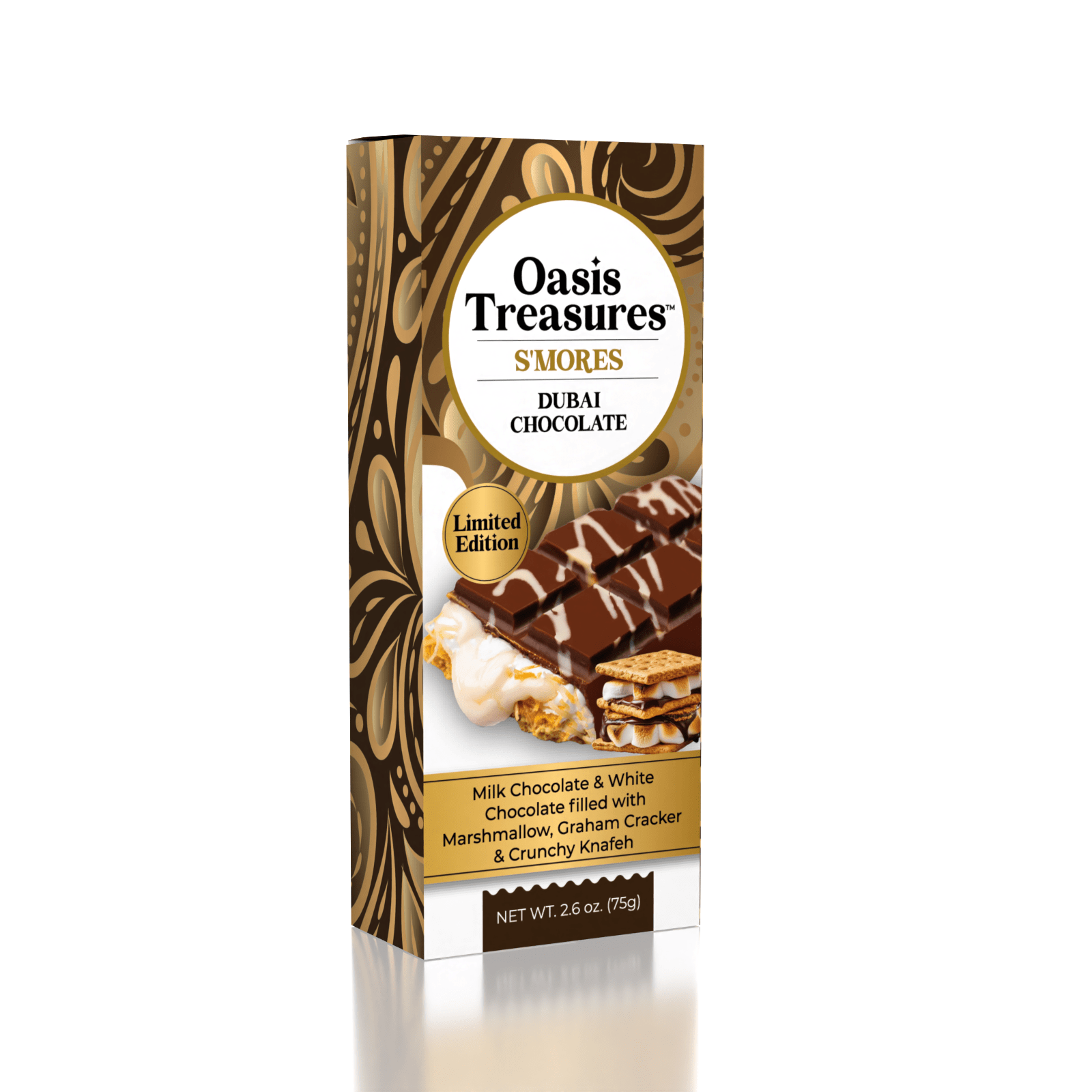 Oasis Treasures S'mores Chocolate Bar (75g) – Limited Edition
