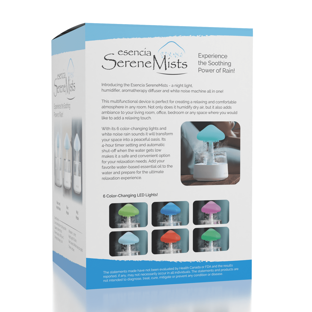 Esencia SereneMists 800mL Rain Cloud Humidifier