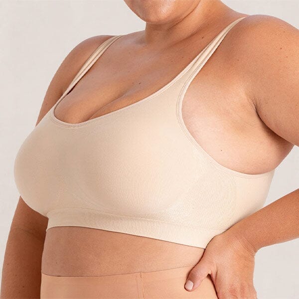 Shapermint Wireless Shaping Bra - Comfort Straps, Chai