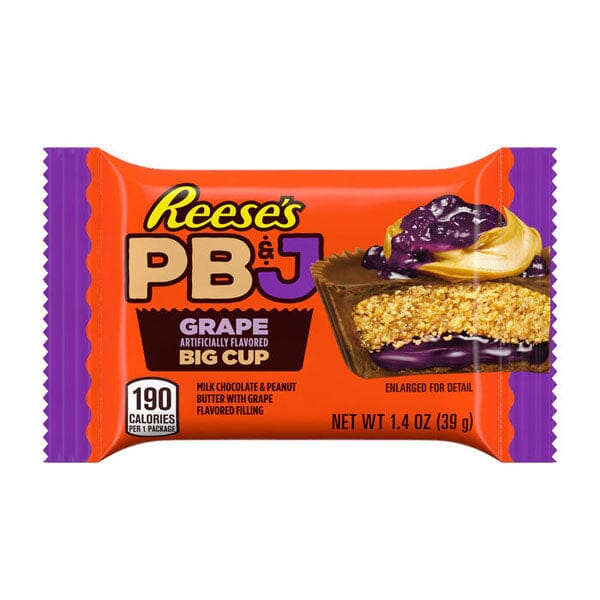 Reese's Grape PB&J Big Cup (1.4oz) - Milk Chocolate Peanut Butter Candy