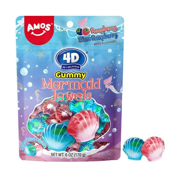 Amos 4D Gummy Jewels with Liquid Centers (6oz)