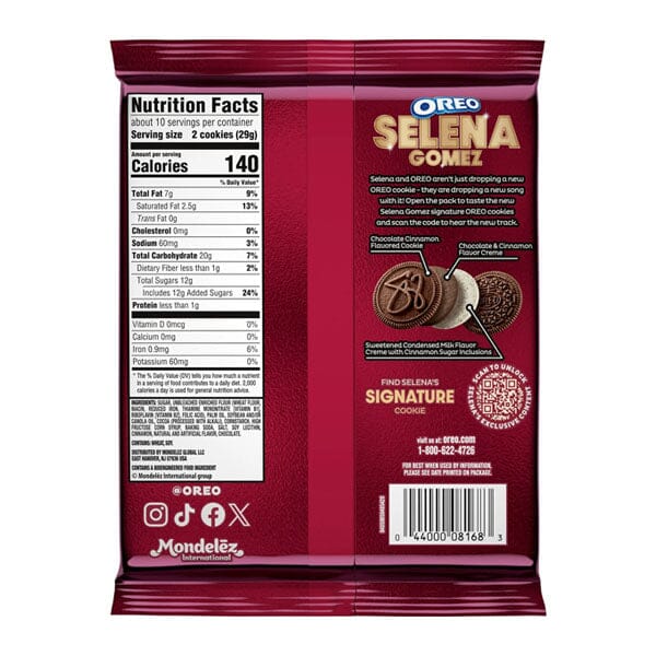Selena Gomez Limited Edition OREO Cookies with Cinnamon Creme
