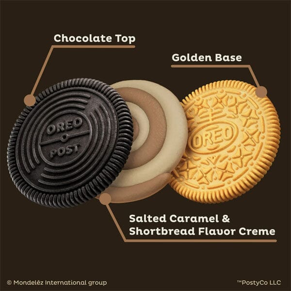 Post Malone Limited Edition OREO Caramel Shortbread Cookies (10.68oz)
