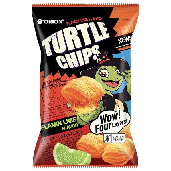 Orion Turtle Chips - Spicy Lime Flavor (160g)
