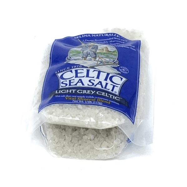 Celtic Sea Salt - Resealable 113g Bag, Light Grey